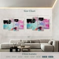 thumbnail image 4 of Elephant Stock Exotic Makeup Wall Art - Horizontal Multi Panel Canvas - Living Room Wall Decor - Fashion And Beauty Multi Panel - Black And Pink Decor - 84" x 54", 4 of 8