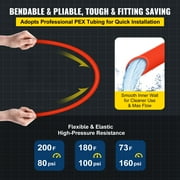 BENTISM 1000 FT PEX Tubing Pipe 1/2 inch PEX Tubing Oxygen Barrier Radiant Floor PEX Pipe Radiant Heat Floor Heating Plumbing Cold and Hot Water Tubing