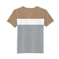 thumbnail image 6 of WRKEKC Shirts for Boys Colorblock Print Round Neck Short Sleeve Casual Tee for 2-13 Years Summer Streetwear Sporty, 6 of 6