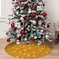 thumbnail image 5 of Rateoe Honey Bee Gnomes Print Christmas Tree Skirt 30" for Xmas Holiday New Year Party Circle Tree Mat Ornaments Decoration, 5 of 7