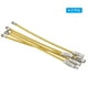 thumbnail image 3 of Uxcell 3.5" Cable de llavero de alambre 5 paquetes anillo de llave de acero inoxidable amarillo, 3 of 6