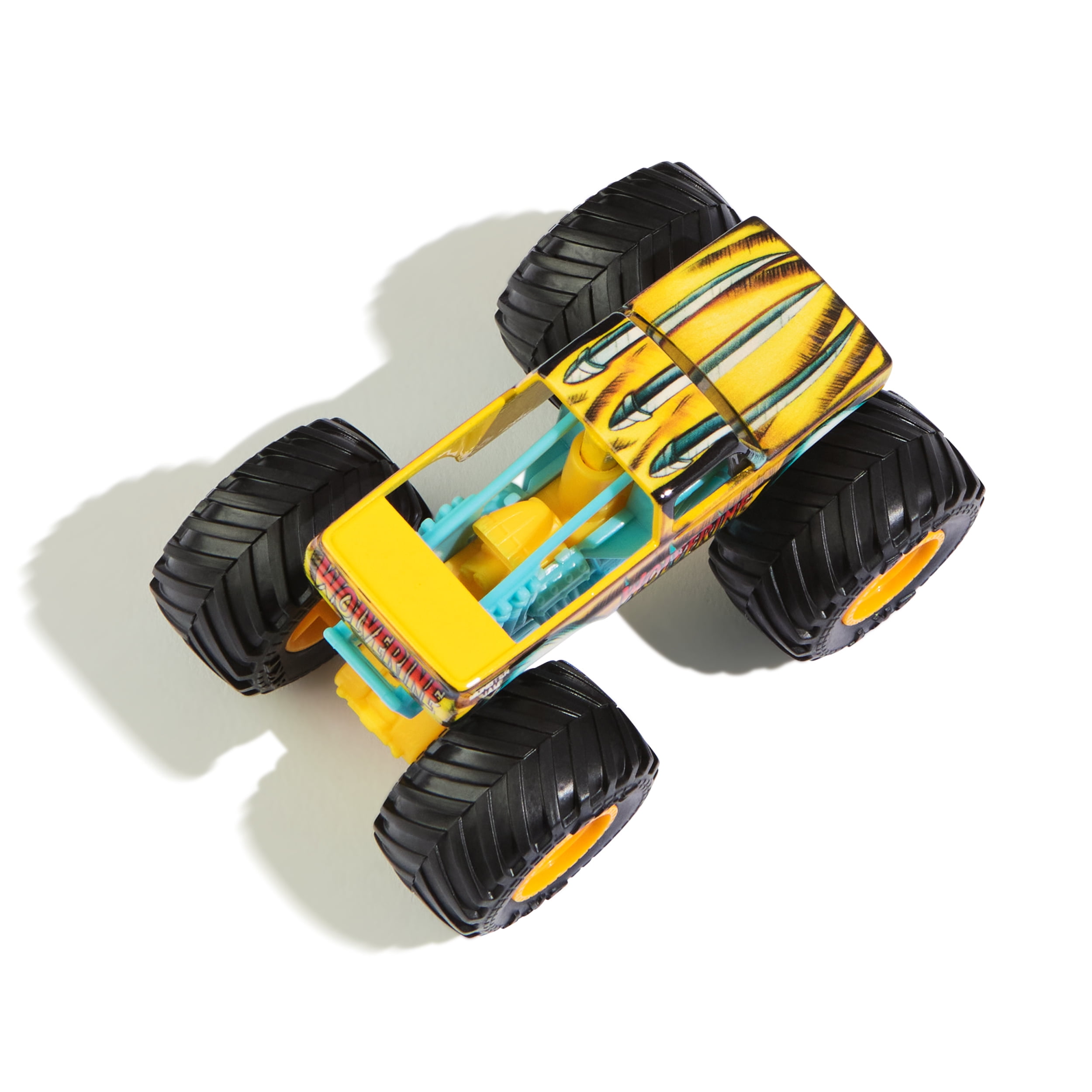 Monster Jam, Monster truck Marvel Wolverine officiel, véhicule en métal moulé, échelle 1:64, jouets de super-héros pour garçons à partir de 3 ans