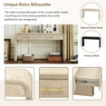 thumbnail image 6 of Kselythan Console Table With 2 Drawers,Vintage Console Table,Sturdy Stable Entryway Sofa Table,Easy To Assemble,For Living Room, Hallway, Bedroom, Dining Room(Natural/Antique Black), 6 of 9