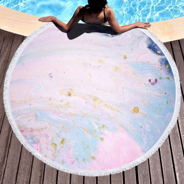 Patrón circular Playa Piscina Toalla de ducha al aire libre Manta Yoga Mat Wmkox8yii jkg2371