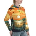 thumbnail image 6 of Disketp Tropical Sunset Paradise Womens Casual Hoodies Crew Neck Long Sleeve Sweatshirts Pullover Tops-X-Large, 6 of 7
