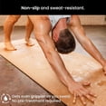 thumbnail image 3 of Non-Slip Extra-Thick Cork Yoga Mat with Alignment Lines — Classic Color, 72" x 24" x 0.17", 3 of 7