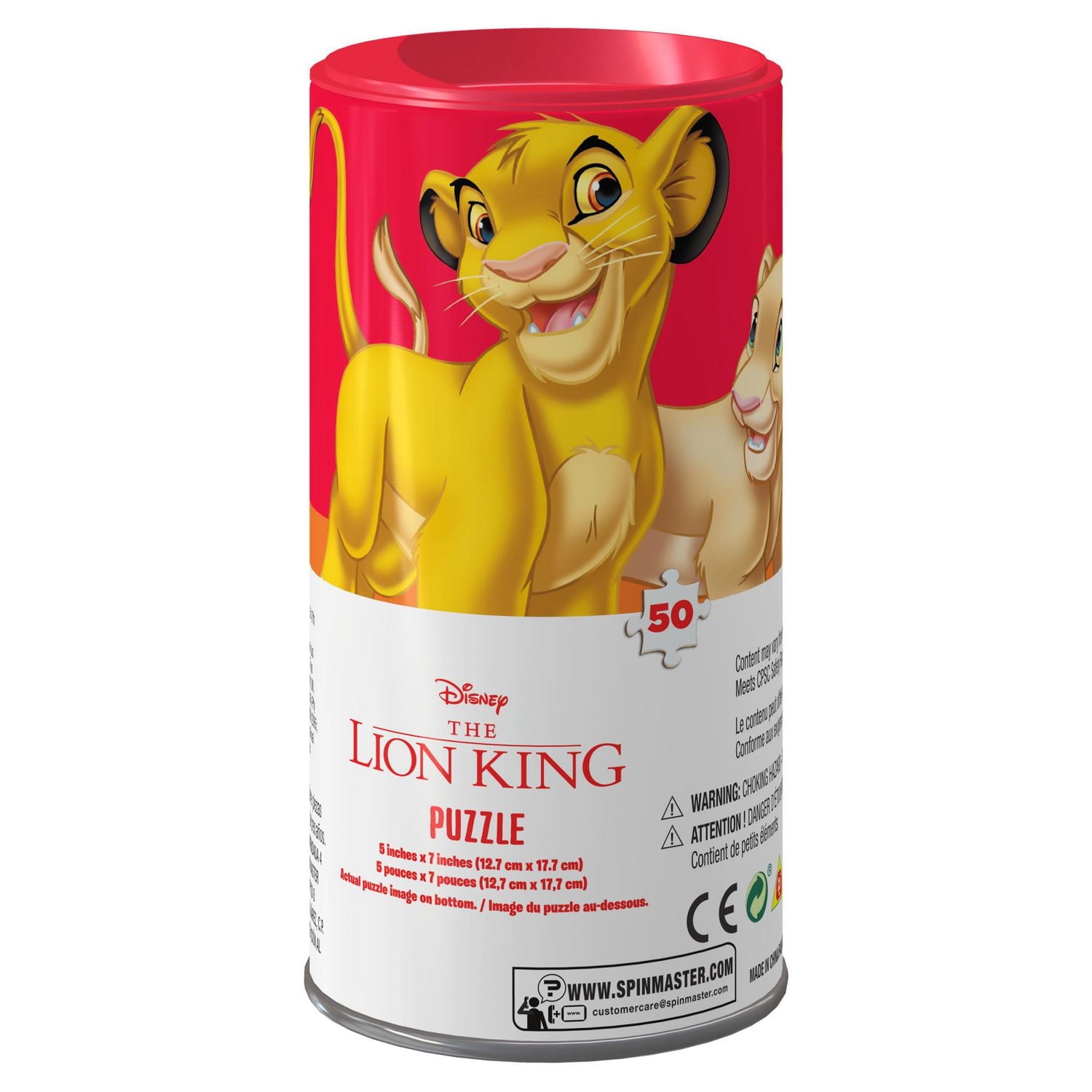 Lion King 48-Piece Jigsaw Puzzle in Tube