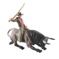 thumbnail image 3 of Figuras taurinas estatua de animales decoración de habitación estatuilla juguetes educativos Zulema Figura Toro con jinete, 3 of 8