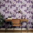 thumbnail image 2 of S4Sassy Self Adhesive Wallpaper, Bold Tulip Blossom Wallpaper, Purple Removable Diy Vinyl Wall Covering, Plain Peel And Stick Contact Paper For Entryway Accent Wall, Easy Home Decor(25"X120"), 2 of 8