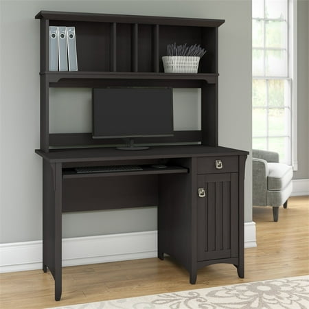 Bush Salinas Mission Desk With Hutch In Vintage Black Walmart Canada