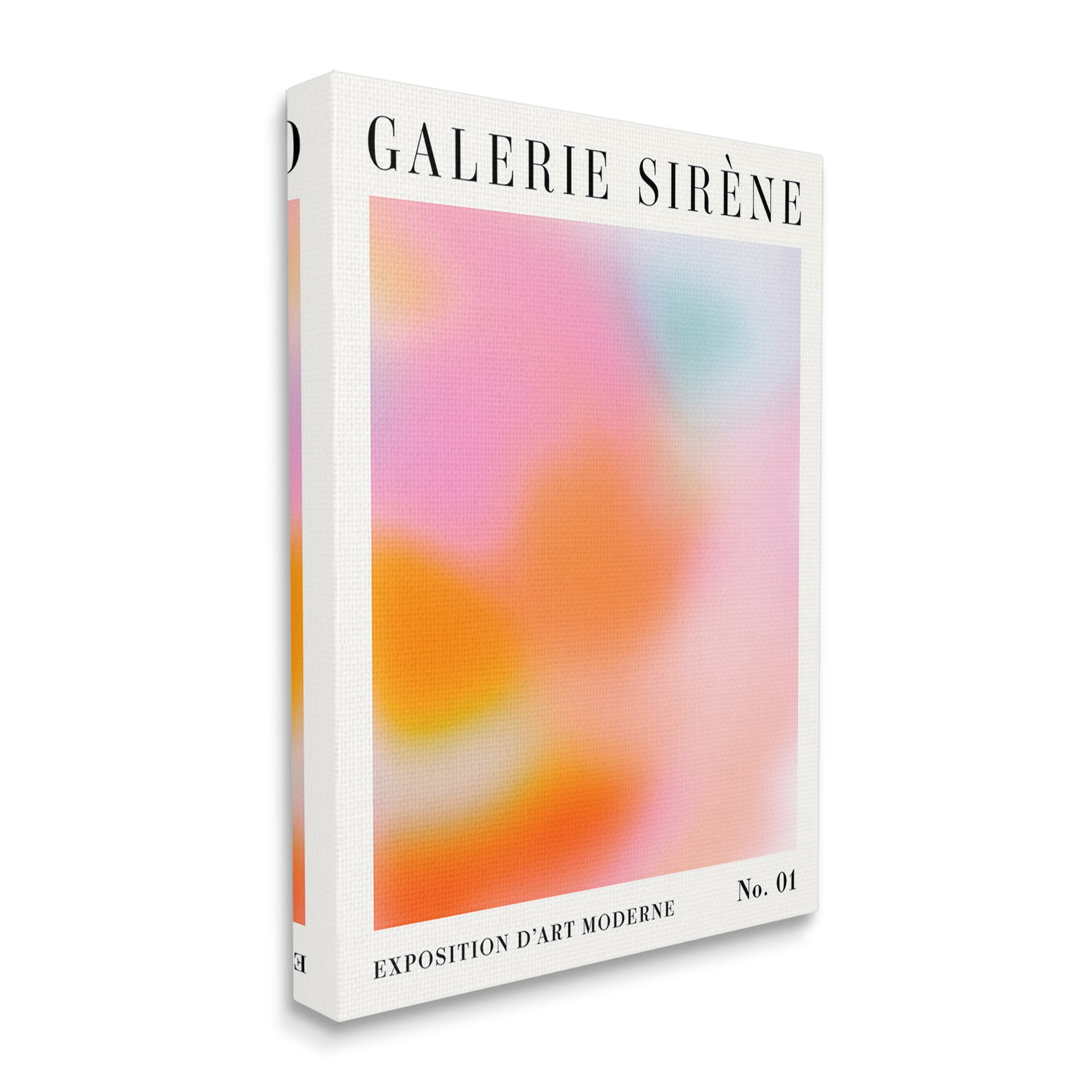 Stupell Industries Bold Ombre Pattern Abstract Painting Gallery Wrapped Canvas Art Print Wall Art, 30 x 40