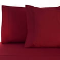 thumbnail image 3 of Superior Egyptian Cotton 530 Thread Count Deep Pocket Sheet Set, Full Size, Burgundy, 3 of 6