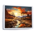 thumbnail image 2 of Designart "Outback Wonder Australia painting III" Landscapes Floater Framed Canvas Art Print, 2 of 7