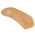 thumbnail image 2 of Semelles orthopédiques unisexes 3/4 pour pieds plats, soutien de la voûte plantaire, soulage la douleur, massage, marron, pointure 41/42, 2 of 4