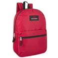 thumbnail image 3 of Trail Maker 24 Pack of Bulk Wholesale Basic and Classic 17 Inch Backpacks with Front Accessory Pocket and Dual Zipper Closure for Work, School and Classrooms in Assorted 6 Color Pack, 3 of 6