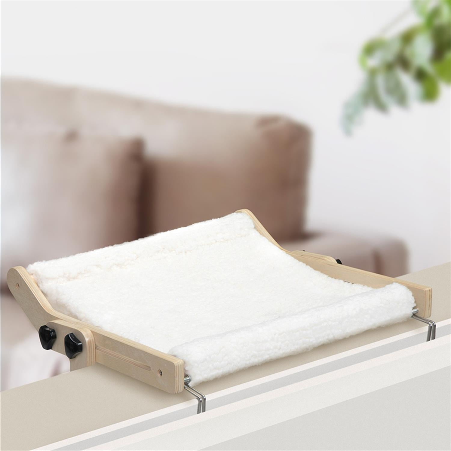 Pefilos Cat Window Perch for Indoor Cats Sturdy Plush Cat Hammock for Window Seat Cat Nest Bed Shelves No Drilling No Suction Cup, Saving Space Durable Steady Cat Shelf, Beige Pefilos Cat Window Perch for Indoor Cats Sturdy Plush Cat Hammock for Window Seat Cat Nest Bed Shelves No Drilling No Suction Cup, Saving Space Durable Steady Cat Shelf, Beige
