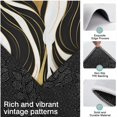 thumbnail image 3 of Black White Gold Marble Pattern Kitchen Rugs Sets Of 3,Kitchen Runner Rugs Non Skid Washable,Decorative Kitchen Floor Mats for Kitchen,Sink,Laundry,17"x30"+ 17"x47" + 17"x59", 3 of 6