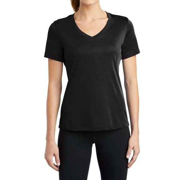 Mafoose Women's Short Sleeve Competitor V-Neck Tee Black X-Small