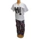 thumbnail image 3 of Conjunto de 2 piezas para mujer, ropa africana Dashiki, nueva moda de verano y otoño, top de manga corta y pantalón, traje de fiesta para mujer, conjuntos a juego, 3 of 5