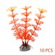thumbnail image 3 of Methold 10 unidades/paquete de plantas de plástico artificiales, hierba de agua de simulación subacuática para decoración de peceras de acuario decoración del acuario Amarillo Methold PT0748-06B, 3 of 5