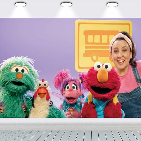 Ms Rachel Fun for the little ones Backdrop Taspestry Wall Decor Banner Party Supplies Poster Birthday Decorations Background for Photography Taspestry