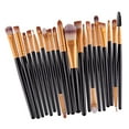 thumbnail image 2 of 20pcs Brushes Lip Brush Tool Set Negro dorado shamjiam  Pinceles de maquillaje profesional, 2 of 9