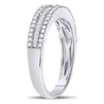 thumbnail image 3 of FB Jewels 14kt White Gold Womens Round Diamond Anniversary Band Ring 1/2 Cttw, 3 of 4