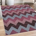 thumbnail image 1 of Chevron Decorative Rug, Zig Zag Lines Pattern on Wooden Looking Background Rustic Home Print, Quality Carpet for Bedroom Dorm and Living Room, 6 Sizes, Pale Teal, by Ambesonne, 1 of 4