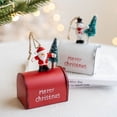 thumbnail image 5 of Adorno colgante de buzón de metal rojo de hierro para árbol de Navidad, cartas para Papá Noel, decoración navideña para el hogar, 5 of 5
