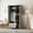 Gray, variant on MODERNLUXE 4 Door Wardrobe Closet with 1 Drawer,Wooden Clothing Storage Cabinet with Hanging Rod and Shelves,Freestanding Armoire Closet for Bedroom, White