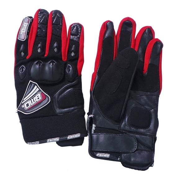 Guantes Motociclista Piel/Textil Completo XL Ngro/Rjo BMD BENOTTO MOTORCYCLE DIVISION GUABMD0021