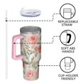 thumbnail image 4 of OBREWU Pioneer Flower Tumbler with Handle and Lid,Pioneer Flower 40oz Double Wall Vacuum Insulated Tumbler,Cups Gift for Women and Men, 4 of 7