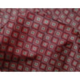 thumbnail image 4 of oneOone Silk Tabby Fabric Geometric Flame Stitch Print Fabric BTY 42 Inch Wide, 4 of 4