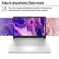 thumbnail image 5 of HP 14 Laptop Ultra Thin & Light, Intel N150 Quad-Core Processor, 16G RAM, 128GB SSD, HDMI, USB-C, WiFi 6, SD Card Reader, Microsoft Office 365 Included, Windows 11, Silver, XtreDura Accessories, 5 of 5
