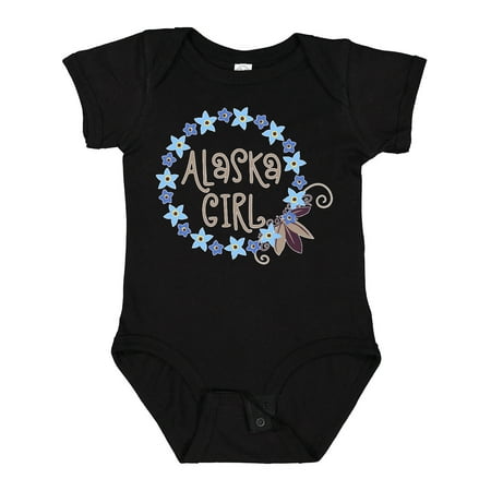 

Inktastic Alaska Girl Forget-Me-Not Flower Girls Baby Bodysuit