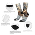 thumbnail image 4 of Balery Wolf Family Winter Wonderland Calcetas Largas con Estampado para Hombre y Mujer – Suaves y Transpirables, Talla Única (US 5-11), 4 of 6
