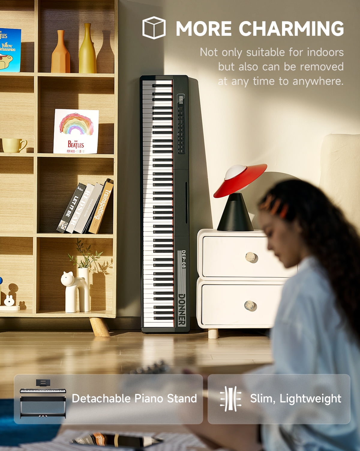 Donner 電子ピアノ 88鍵盤 セット 380種音色 128種 Amazon | Donner 電子ピアノ 88鍵盤 セット 380種音色 128種