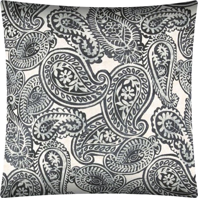 Joita Elio Housse de Coussin Zippée Carré Intérieur/extérieur - Tissu Polyester Gris