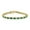 Green, variant on Womens Alternating Stones Clear Blue CZ Tennis Bracelet 12CT Gold Plated 7.5 Inch