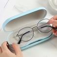 thumbnail image 5 of MoKo 2 in 1 Double Eyeglass Case, Contact Lens Case with Mirror Tweezers Remover, Portable PU Contact Lens Box Soak Storage Container Kit, Light Blue, 5 of 7
