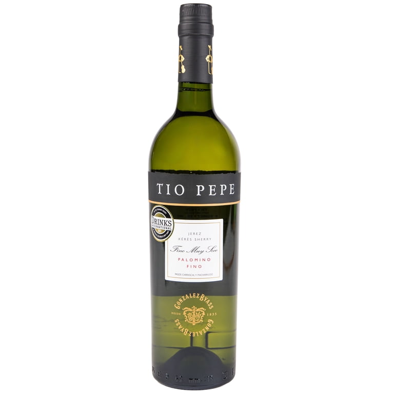 Tio Pepe Fino Sherry 750 ml Bottle - Dry White Wine, Jerez Spain