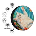 thumbnail image 4 of Rateoe Playful Floral Cat Pattern Tire Cover Wheel Protectors Weatherproof Wheel Covers Universal Fit for Trailer Rv SUV Truck Camper Travel Trailers Accessories-, 4 of 6