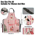 thumbnail image 3 of Yayeee Chief Kitchen Apron with Pockets for Cooking Water Resistant Unisex Adjustable Neck Strap, White Gingerbread Houses, 3 of 7