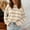 *Beige, variant on ClodeEU Womens Striped Sweaters Crew Neck Knit Sweaters,Ribbed Knit Cute Soft Sweaters, Casual Sweater Tops Brown,Womens Plus XL