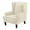 Beige, variant on 2 Piece Stretch Wing Chair Slipcover, Velvet Wingback Chair Cover with Elastic Bottom Wingback Chair Slipcover Soft Removable Washable Armchair Chair Slipcovers -Camel-2 Piece