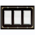 thumbnail image 1 of Metal Light Switch Plate Cover Elegant Victorian Floral Frame Black FRA072, 1 of 13