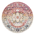 thumbnail image 3 of Unique Loom Madeline Vintage Collection Area Rug - Jackson (5' 3" Round Pink Gray/Ivory), 3 of 7