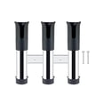 thumbnail image 4 of 3 Tube Fishing Rod Holder Pole Rest Fishing Pole Rack for Ship Boats Marine Black, 4 of 9