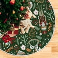 thumbnail image 2 of JOOCAR Christmas Tree Skirt Nutcrackers Soldier Ballet Swan Flower Tree Base Cover Mat Party Living Room Tree Stand Mat Holiday Decor Seasonal New Year Gift 36", 2 of 5