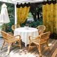 thumbnail image 2 of 1 Panel Outdoor Curtains for Patio Waterproof 54"x84", Yellow Geometric Weatherproof Privacy Outsides Curtains, Modern Abstract Art Ombre Grommet Thermal Drapes for Cabana Porch Pergola, 2 of 8